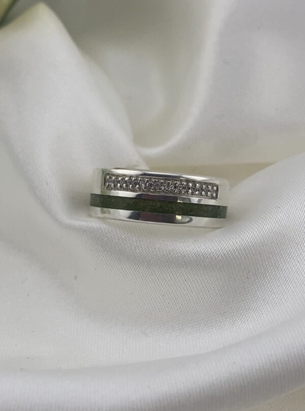 Double Inlay Ashes And Stone Band