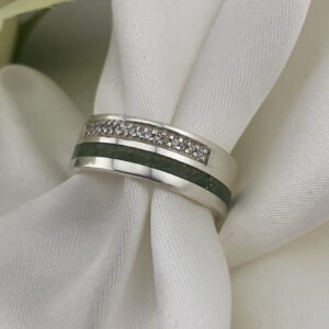 Double Inlay Ashes And Stone Band