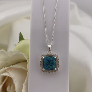 Floating Cushion Ashes & Opal Pendant