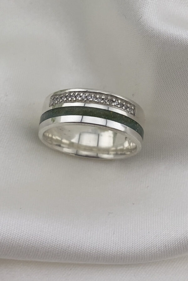 Double Inlay Ashes And Stone Band