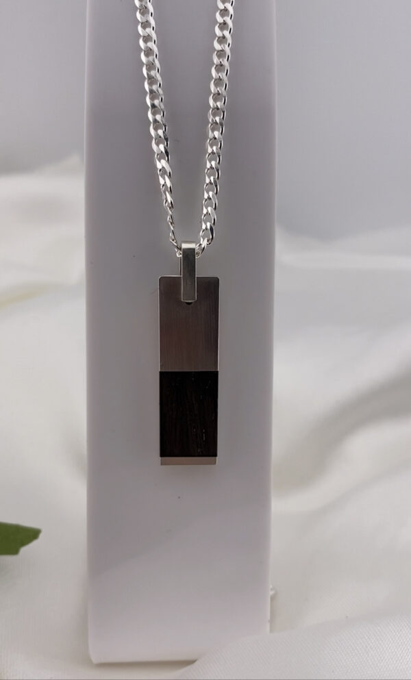 Memorial Rectangle Wood Panel Chamber Pendant
