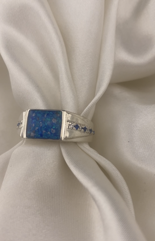 Pave Accent Ashes Signet Ring
